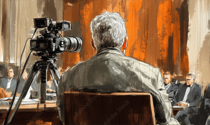 Legal Videographer Stock Image