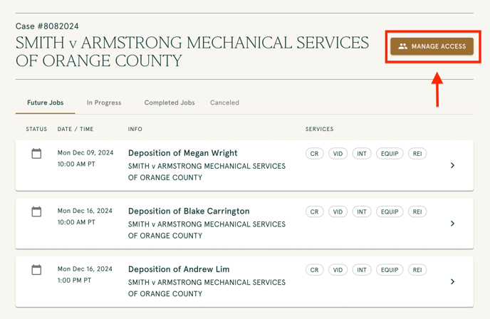 Case Job Screen Annotated