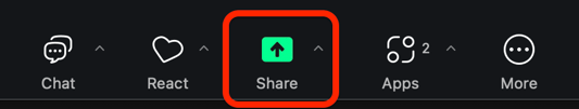 ZOOM_Share Screen Icon