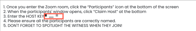 Zoom Host Key_Assignment Email